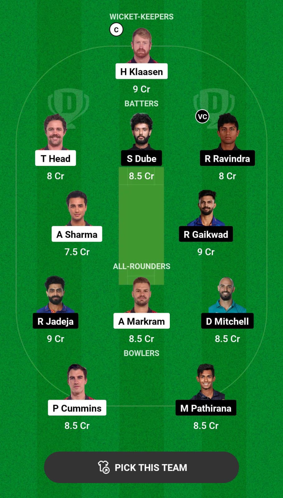 SRH vs CSK Dream11 Prediction
