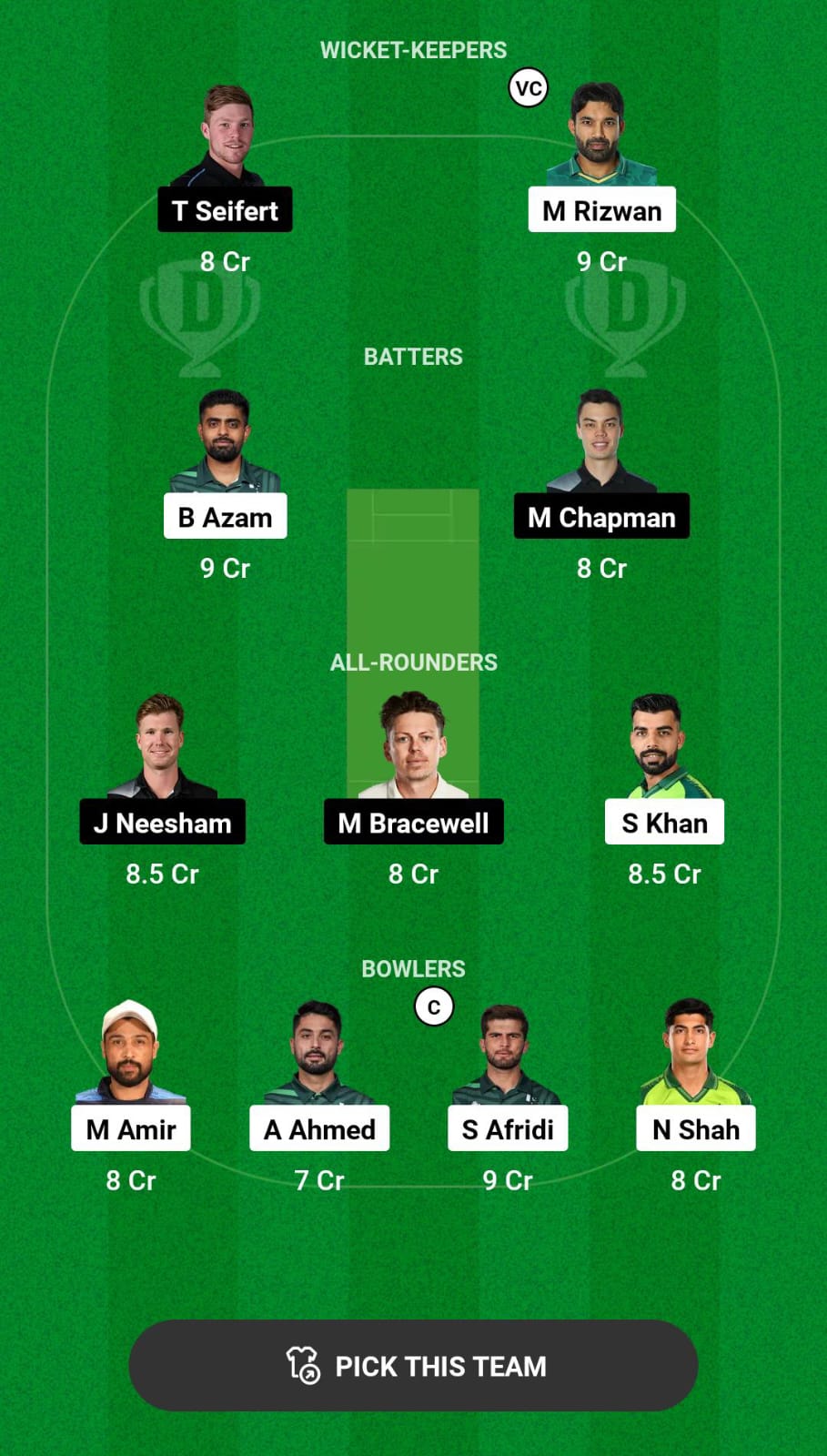 PAK vs NZ 3rd T20I Dream11 Prediction
