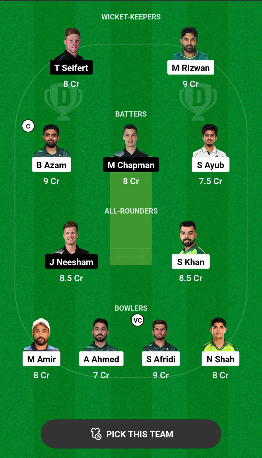 PAK vs NZ 3rd T20I Dream11 Prediction
