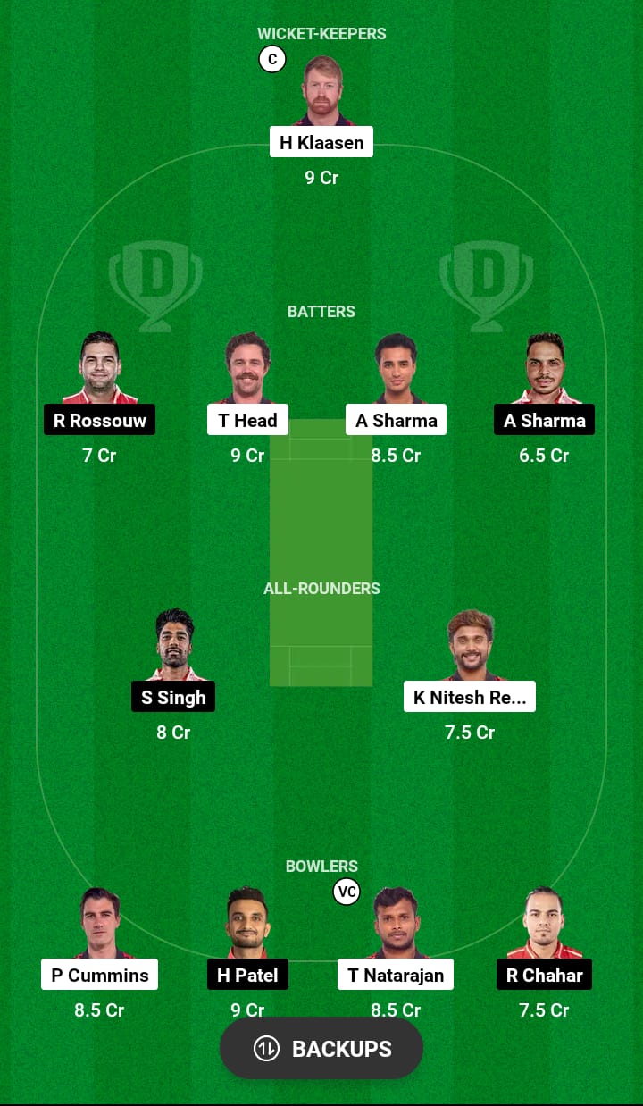 SRH vs PBKS Dream11 Prediction 