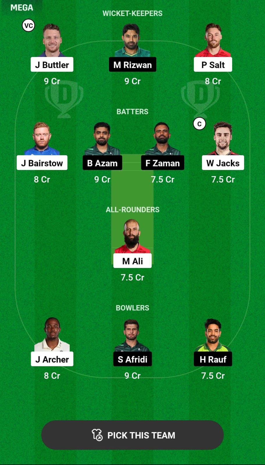 ENG vs PAK 3rd T20I Dream11 Prediction