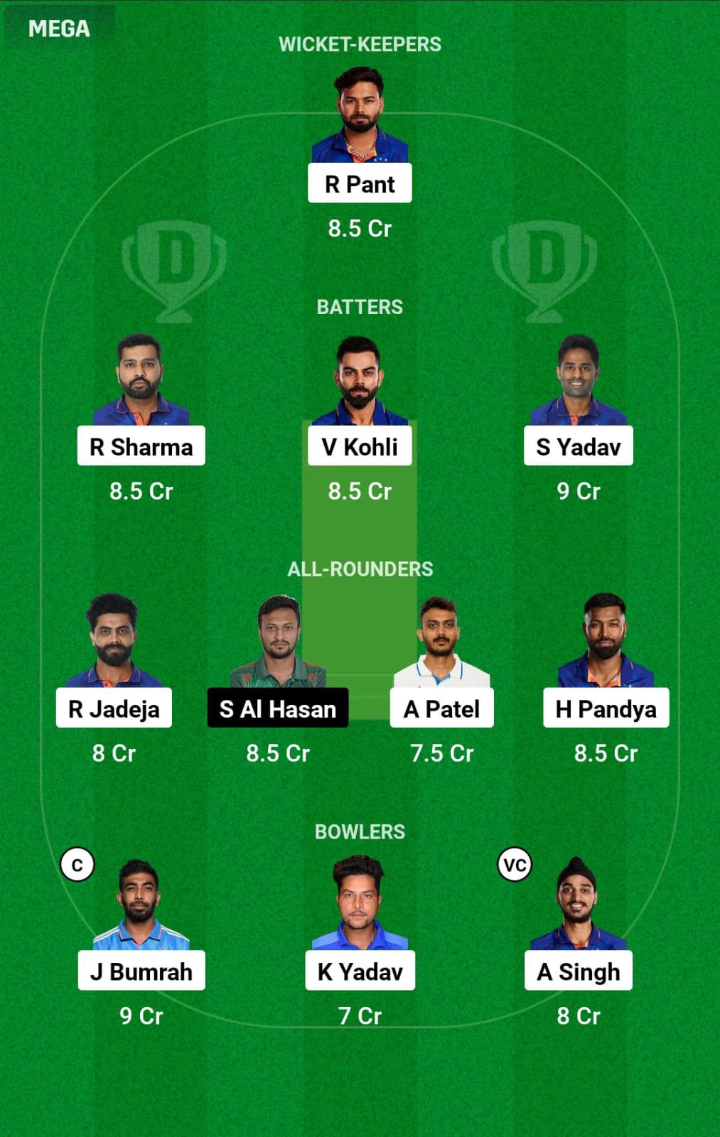 IND vs BAN WC Dream11 Prediction
