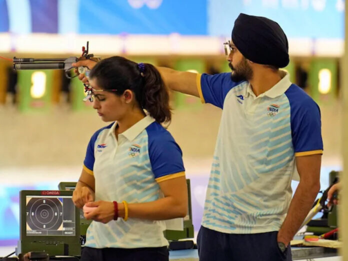 Manu Bhaker Sarabjot Singh Bronze