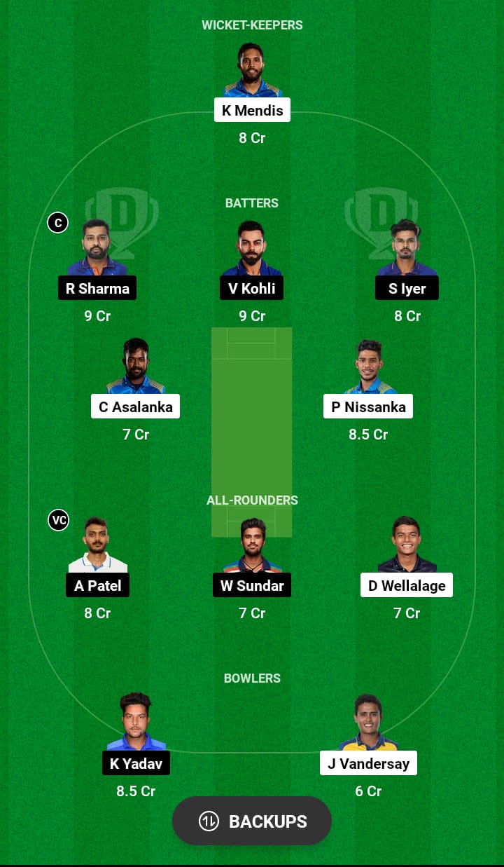 SL vs IND Dream11 Prediction 