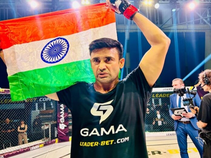 Sangram Singh won MMA fight